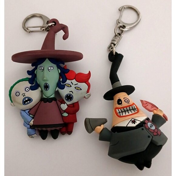 Nightmare Before Christmas Lot Mayor and Lock Shock & Barrel Keychain Disney Key - Picture 1 of 5